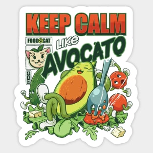 Keep Calm Like Avocato Sticker